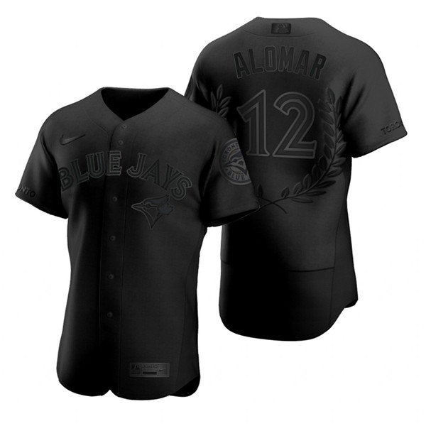 Blue Jays 12 Roberto Alomar Black Nike Flexbase Fashion Jersey Blue Jays 12 Roberto Alomar Black Nike Flexbase Fashion Jersey