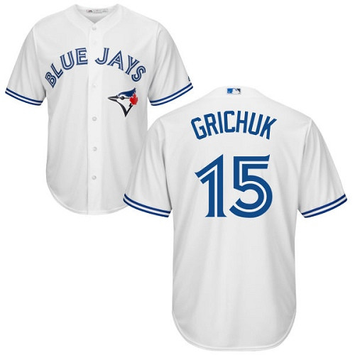 Blue Jays #15 Randal Grichuk White New Cool Base Stitched Baseball Jersey Blue Jays #15 Randal Grichuk White New Cool Base Stitched Baseball Jersey