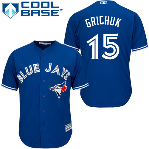 Blue Jays #15 Randal Grichuk Blue New Cool Base Stitched Baseball Jersey Blue Jays #15 Randal Grichuk Blue New Cool Base Stitched Baseball Jersey