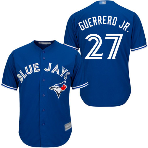 Blue Jays #27 Vladimir Guerrero Jr. Blue New Cool Base Stitched Baseball Jersey Blue Jays #27 Vladimir Guerrero Jr. Blue New Cool Base Stitched Baseball Jersey