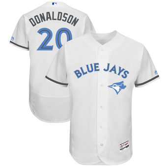 Men's Toronto Blue Jays Josh Donaldson Majestic White Father's Day FlexBase Jersey Men's Toronto Blue Jays Josh Donaldson Majestic White Father's Day FlexBase Jersey