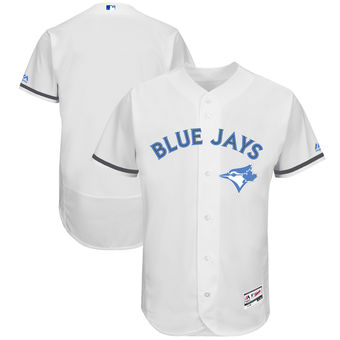 Men's Toronto Blue Jays Majestic White Father's Day FlexBase Team Jersey Men's Toronto Blue Jays Majestic White Father's Day FlexBase Team Jersey