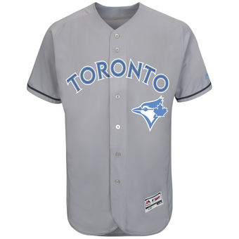 Men's Toronto Blue Jays Majestic Gray Father's Day FlexBase Team Jersey Men's Toronto Blue Jays Majestic Gray Father's Day FlexBase Team Jersey