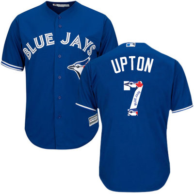 Blue Jays #7 B.J. Upton Blue Team Logo Fashion Stitched MLB Jersey Blue Jays #7 B.J. Upton Blue Team Logo Fashion Stitched MLB Jersey