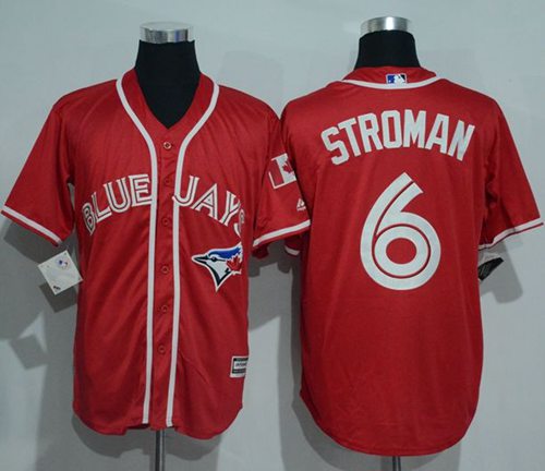 Blue Jays #6 Marcus Stroman Red New Cool Base Canada Day Stitched MLB Jersey Blue Jays #6 Marcus Stroman Red New Cool Base Canada Day Stitched MLB Jersey