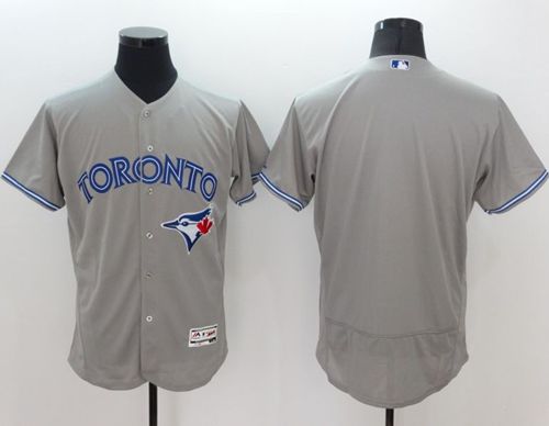 Blue Jays Blank Grey Flexbase Authentic Collection Stitched MLB Jersey Blue Jays Blank Grey Flexbase Authentic Collection Stitched MLB Jersey