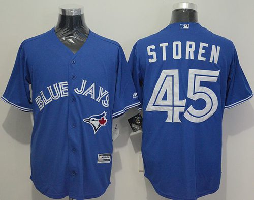 Blue Jays #45 Drew Storen Blue New Cool Base Stitched MLB Jersey Blue Jays #45 Drew Storen Blue New Cool Base Stitched MLB Jersey