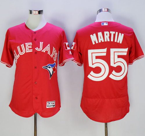 Blue Jays #55 Russell Martin Red Flexbase Authentic Collection Canada Day Stitched MLB Jersey Blue Jays #55 Russell Martin Red Flexbase Authentic Collection Canada Day Stitched MLB Jersey