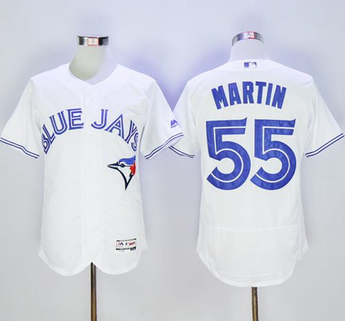 Blue Jays #55 Russell Martin White Flexbase Authentic Collection Stitched MLB Jersey Blue Jays #55 Russell Martin White Flexbase Authentic Collection Stitched MLB Jersey