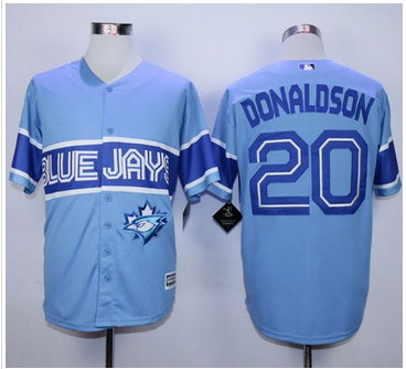 Toronto Blue Jays #20 Josh Donaldson Light Blue Exclusive New Cool Base Stitched MLB Jersey Toronto Blue Jays #20 Josh Donaldson Light Blue Exclusive New Cool Base Stitched MLB Jersey