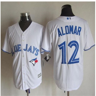 Toronto Blue Jays #12 Roberto Alomar White New Cool Base Stitched Baseball Jersey Toronto Blue Jays #12 Roberto Alomar White New Cool Base Stitched Baseball Jersey
