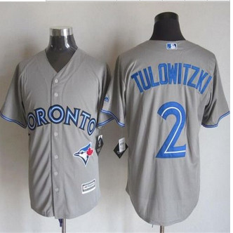Toronto Blue Jays #2 Troy Tulowitzki Grey New Cool Base Stitched Baseball Jersey Toronto Blue Jays #2 Troy Tulowitzki Grey New Cool Base Stitched Baseball Jersey
