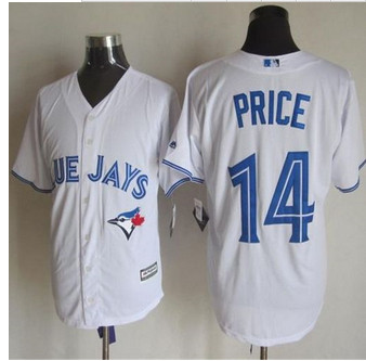 Toronto Blue Jays #14 David Price White New Cool Base Stitched Baseball Jersey Toronto Blue Jays #14 David Price White New Cool Base Stitched Baseball Jersey