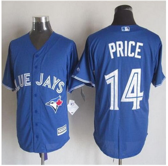 Toronto Blue Jays #14 David Price Blue New Cool Base Stitched Baseball Jersey Toronto Blue Jays #14 David Price Blue New Cool Base Stitched Baseball Jersey