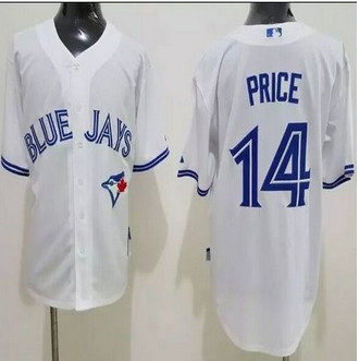 Toronto Blue Jays #14 David Price White Cool Base Stitched Baseball Jersey Toronto Blue Jays #14 David Price White Cool Base Stitched Baseball Jersey