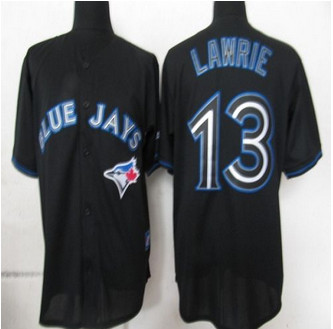 Toronto Blue Jay #13 Brett Lawrie Black Fashion Stitched Baseball Jersey Toronto Blue Jay #13 Brett Lawrie Black Fashion Stitched Baseball Jersey