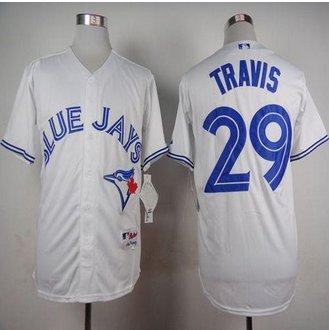 Toronto Blue Jays #29 Devon Travis White Cool Base Stitched Baseball Jersey Toronto Blue Jays #29 Devon Travis White Cool Base Stitched Baseball Jersey