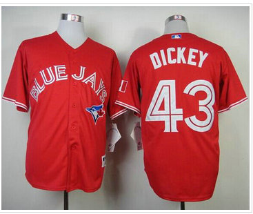 Toronto Blue Jays #43 R.A. Dickey Red Canada Day Baseball Jersey Toronto Blue Jays #43 R.A. Dickey Red Canada Day Baseball Jersey