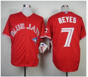 Toronto Blue Jays #7 Jose Reyes Red Canada Day Stitched Baseball Jersey Toronto Blue Jays #7 Jose Reyes Red Canada Day Stitched Baseball Jersey