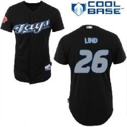 Toronto Blue Jays #26 Adam lind black cool base Jerseys Toronto Blue Jays #26 Adam lind black cool base Jerseys