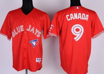 Toronto Blue Jays #9 J. P. Arencibia Canada Day Red MLB Jerseys Toronto Blue Jays #9 J. P. Arencibia Canada Day Red MLB Jerseys