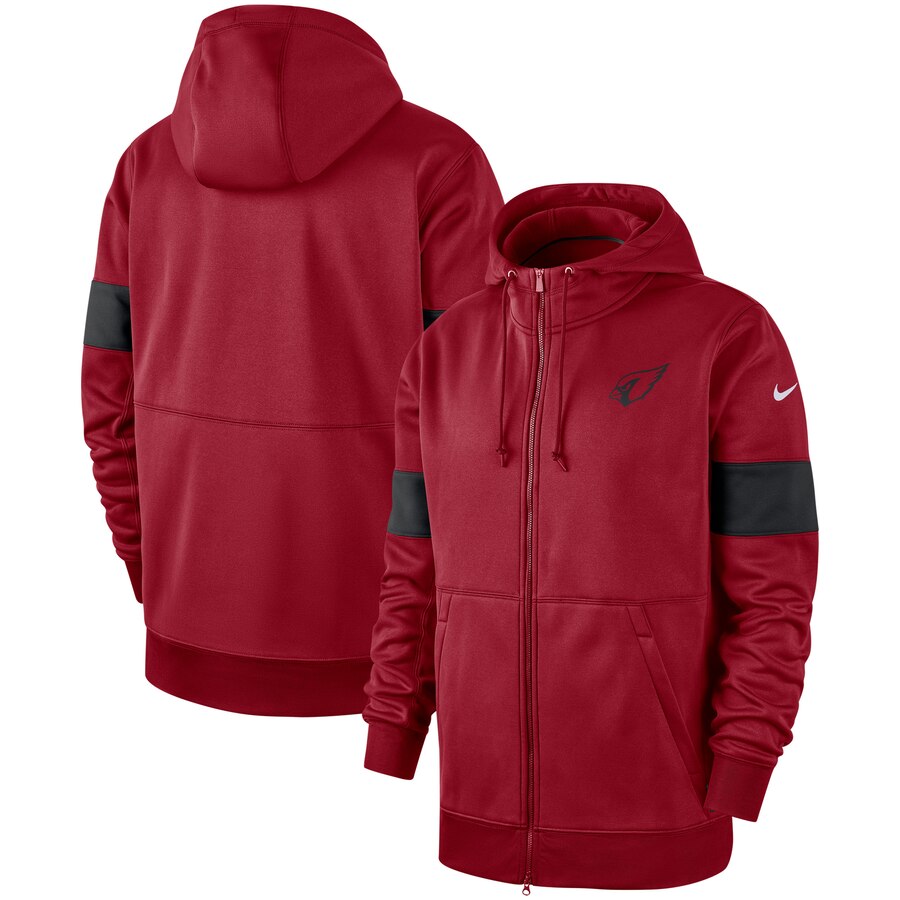 Arizona Cardinals Nike Sideline Performance Full Zip Hoodie Cardinal Arizona Cardinals Nike Sideline Performance Full Zip Hoodie Cardinal