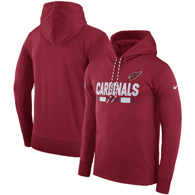 Men's Arizona Cardinals Nike Cardinal Sideline Team Name Performance Pullover Hoodie Men's Arizona Cardinals Nike Cardinal Sideline Team Name Performance Pullover Hoodie