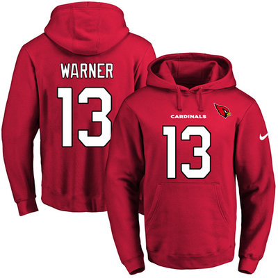 Nike Cardinals #13 Kurt Warner Red Name & Number Pullover NFL Hoodie Nike Cardinals #13 Kurt Warner Red Name & Number Pullover NFL Hoodie