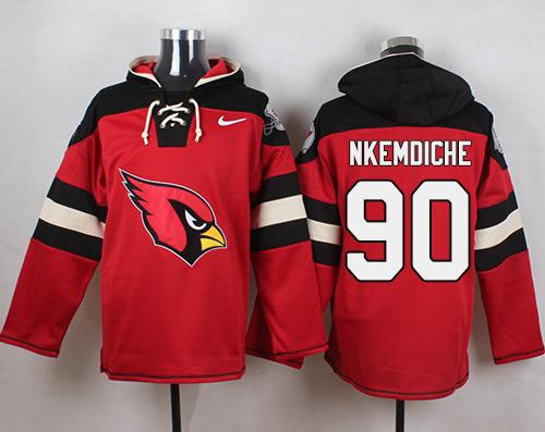 Nike Cardinals #90 Robert Nkemdiche Red Player Pullover NFL Hoodie Nike Cardinals #90 Robert Nkemdiche Red Player Pullover NFL Hoodie