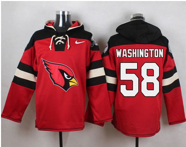 Nike Arizona Cardinals #58 Daryl Washington Red Player Pullover NFL Hoodie Nike Arizona Cardinals #58 Daryl Washington Red Player Pullover NFL Hoodie
