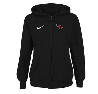 Women's NEW Arizona Cardinals Ladies Tailgater Full Zip Hoodie Black Women's NEW Arizona Cardinals Ladies Tailgater Full Zip Hoodie Black