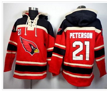 Arizona Cardinals #21 Patrick Peterson Red Sawyer Hooded Sweatshirt NFL Hoodie Arizona Cardinals #21 Patrick Peterson Red Sawyer Hooded Sweatshirt NFL Hoodie
