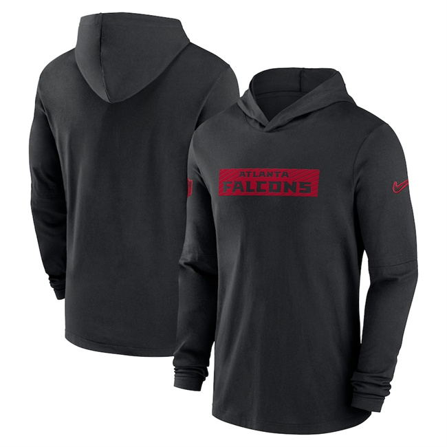 Men's Atlanta Falcons Black Sideline Performance Hoodie Men's Atlanta Falcons Black Sideline Performance Hoodie