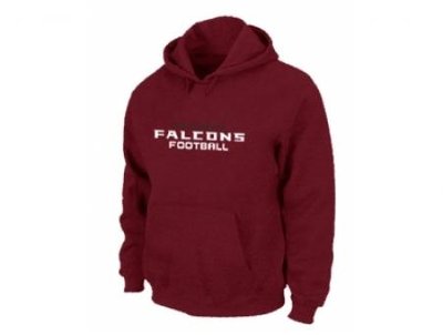 Atlanta Falcons Authentic font Pullover Hoodie Red