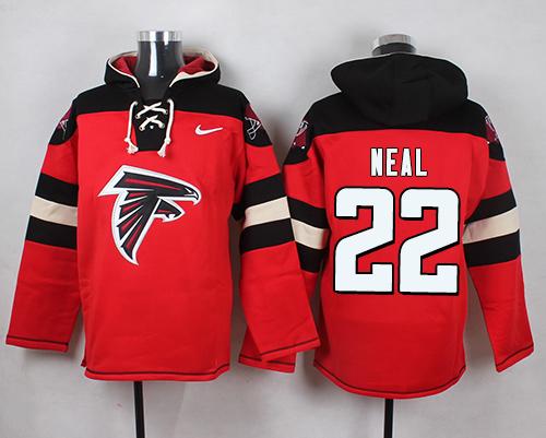 Nike Falcons #22 Keanu Neal Red Player Pullover NFL Hoodie Nike Falcons #22 Keanu Neal Red Player Pullover NFL Hoodie
