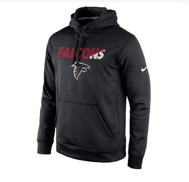 Men's Atlanta Falcons Nike Black Kick Off Staff Performance Pullover Hoodie Men's Atlanta Falcons Nike Black Kick Off Staff Performance Pullover Hoodie