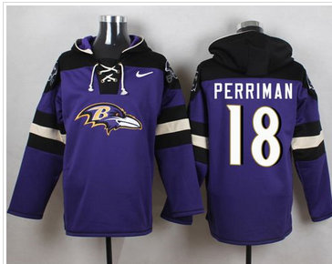 Nike Baltimore Ravens #18 Breshad Perriman Purple Player Pullover NFL Hoodie Nike Baltimore Ravens #18 Breshad Perriman Purple Player Pullover NFL Hoodie