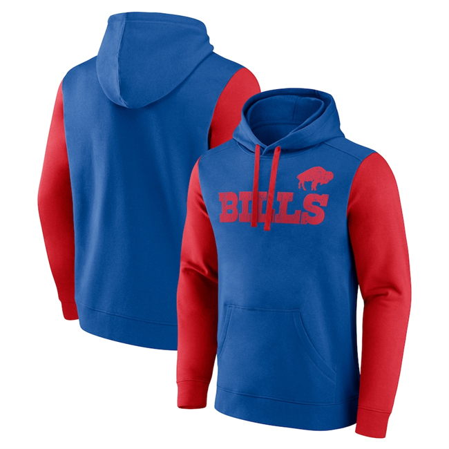 Men's Buffalo Bills Blue Gold Fleece Pullover Hoodie Men's Buffalo Bills Blue Gold Fleece Pullover Hoodie
