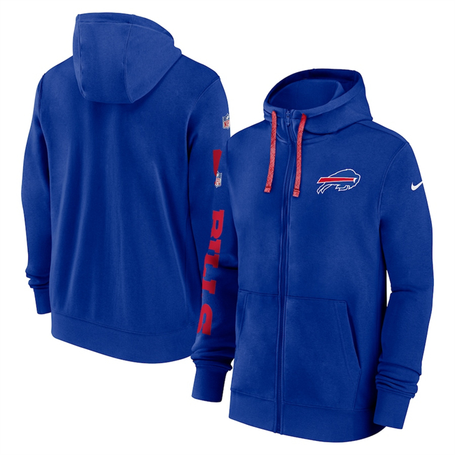 Men's Buffalo Bills Royal 2024 Team Full-Zip Hoodie Men's Buffalo Bills Royal 2024 Team Full-Zip Hoodie