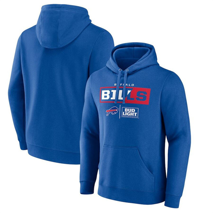 Men's Buffalo Bills Royal X Bud Light Pullover Hoodie Men's Buffalo Bills Royal X Bud Light Pullover Hoodie