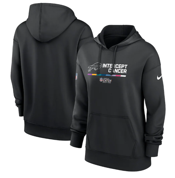 Women's Buffalo Bills 2022 Black NFL Crucial Catch Therma Performance Pullover Hoodie(Run Small) Women's Buffalo Bills 2022 Black NFL Crucial Catch Therma Performance Pullover Hoodie(Run Small)