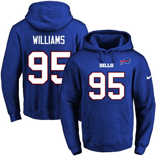 Nike Bills #95 Kyle Williams Royal Blue Name & Number Pullover NFL Hoodie Nike Bills #95 Kyle Williams Royal Blue Name & Number Pullover NFL Hoodie