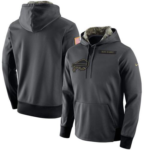 Men's Buffalo Bills Nike Anthracite Salute to Service Player Performance Hoodie Men's Buffalo Bills Nike Anthracite Salute to Service Player Performance Hoodie
