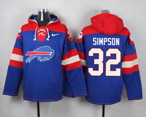 Nike Bills #32 O. J. Simpson Royal Blue Player Pullover NFL Hoodie Nike Bills #32 O. J. Simpson Royal Blue Player Pullover NFL Hoodie
