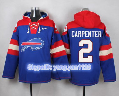 Nike Bills #2 Dan Carpenter Royal Blue Player Pullover NFL Hoodie Nike Bills #2 Dan Carpenter Royal Blue Player Pullover NFL Hoodie