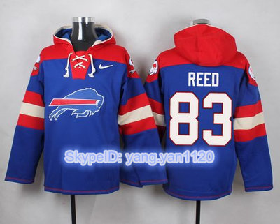 Nike Bills #83 Andre Reed Royal Blue Player Pullover NFL Hoodie Nike Bills #83 Andre Reed Royal Blue Player Pullover NFL Hoodie