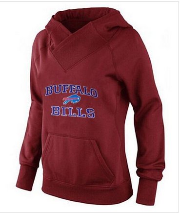 Women's Buffalo Bills Heart & Soul Pullover Hoodie Red Women's Buffalo Bills Heart & Soul Pullover Hoodie Red