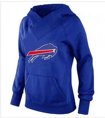 Women's Buffalo Bills Logo Pullover Hoodie Blue Women's Buffalo Bills Logo Pullover Hoodie Blue