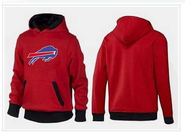 Buffalo Bills Logo Pullover Hoodie Red & Black