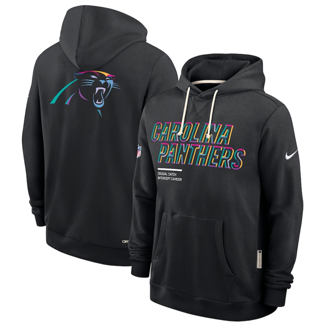 Men's Carolina Panthers Black 2025 Crucial Catch Club Pullover Hoodie Men's Carolina Panthers Black 2025 Crucial Catch Club Pullover Hoodie